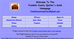 Desktop Screenshot of franklincountyquilters.org